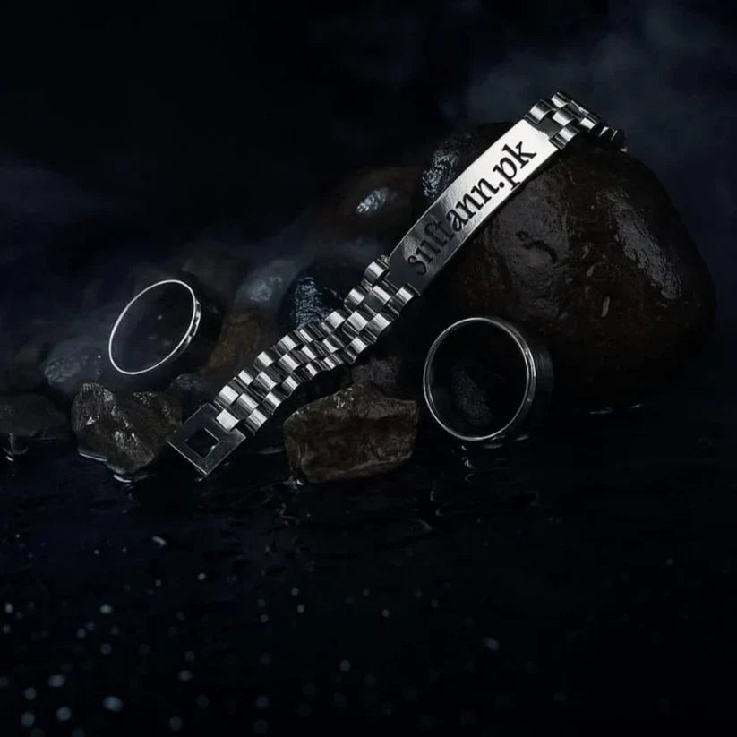 Engraved Name Bracelet + Free Ring Just 1199!