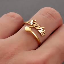 Customized Name Ring